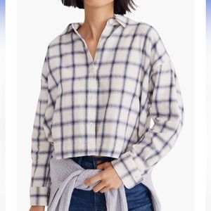 Madewell cropped flannel (XXL)